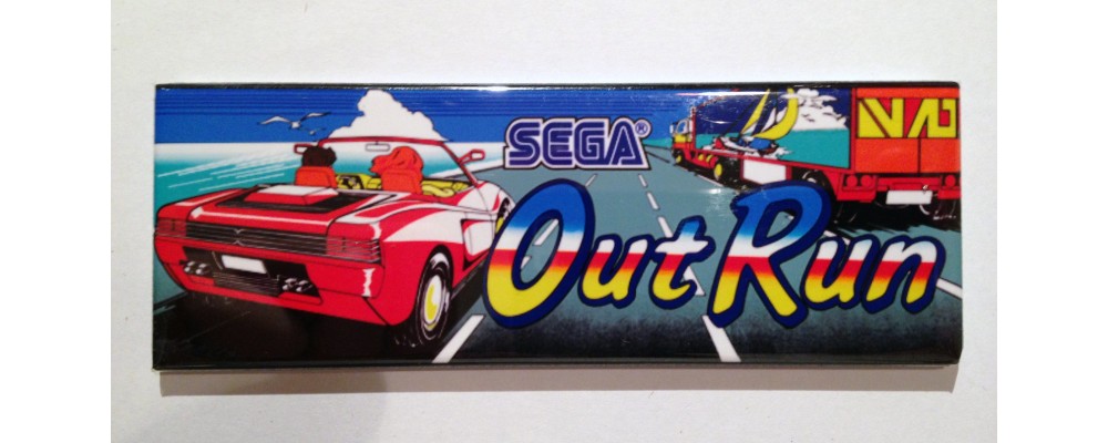 Out Run - Marquee - Magnet - Sega